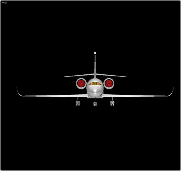3d falcon 2000s business jet - Falcon 2000S Business Jet Solid Assembly Model by RodgerSaintJohn
